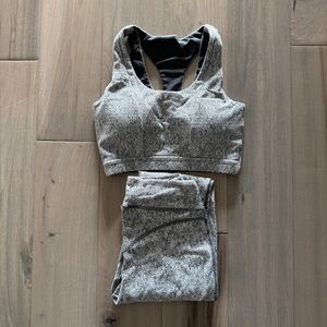 Gymshark Fleur Sprots Bra and Leggings Set